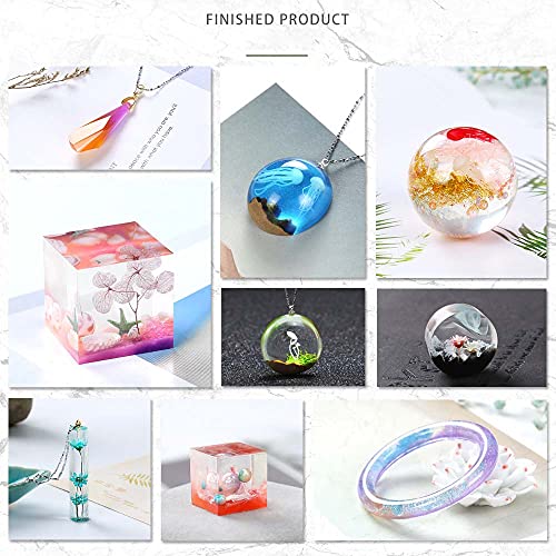 Résine UV époxy sans odeur 100ml pour la fabrication de bijoux faits main avec lampe LED - 5