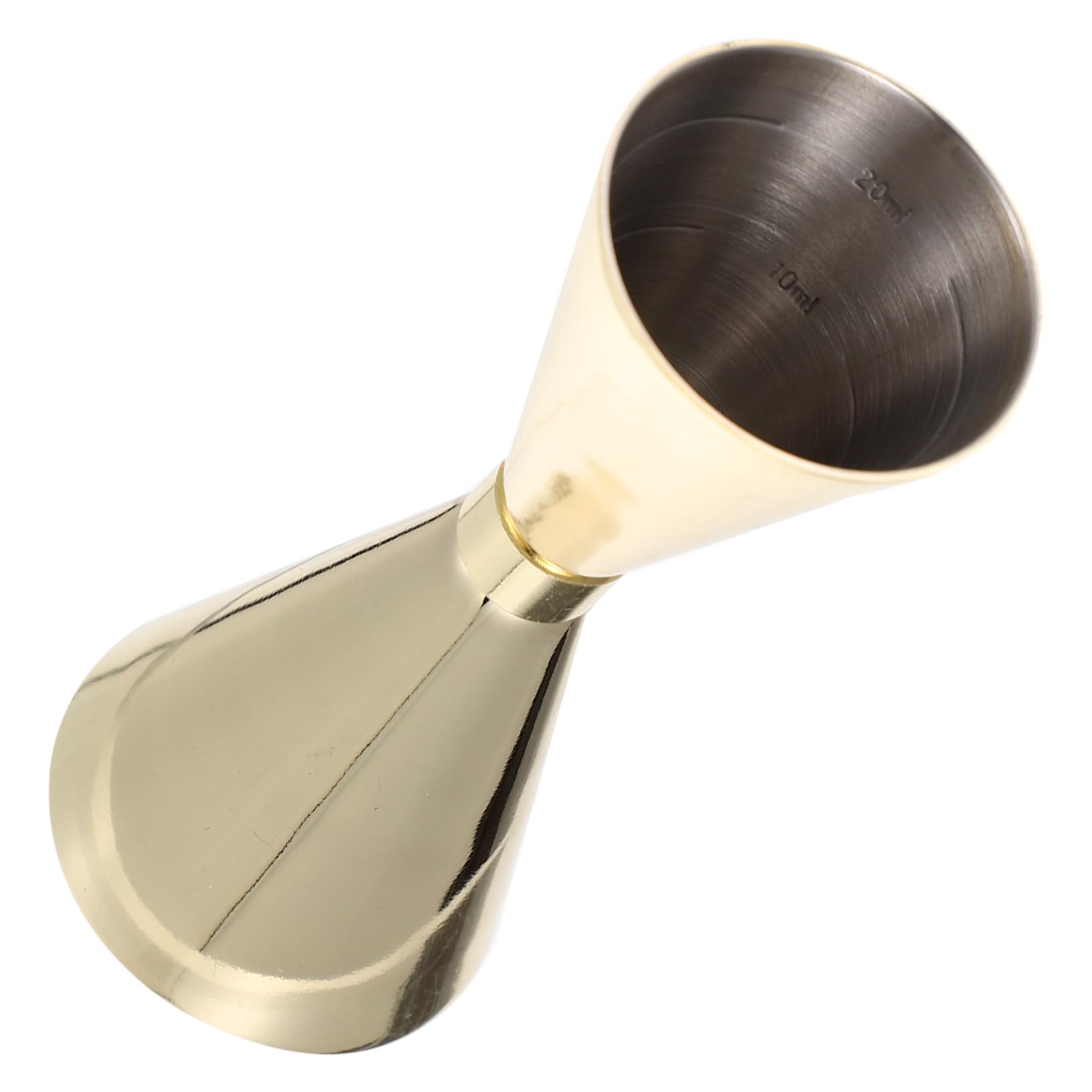 GRIRIW Stainless Steel Measuring Cup Bar Accessory Cocktail Jigger Cup Shot Glasses Measuring Ergonomic Design