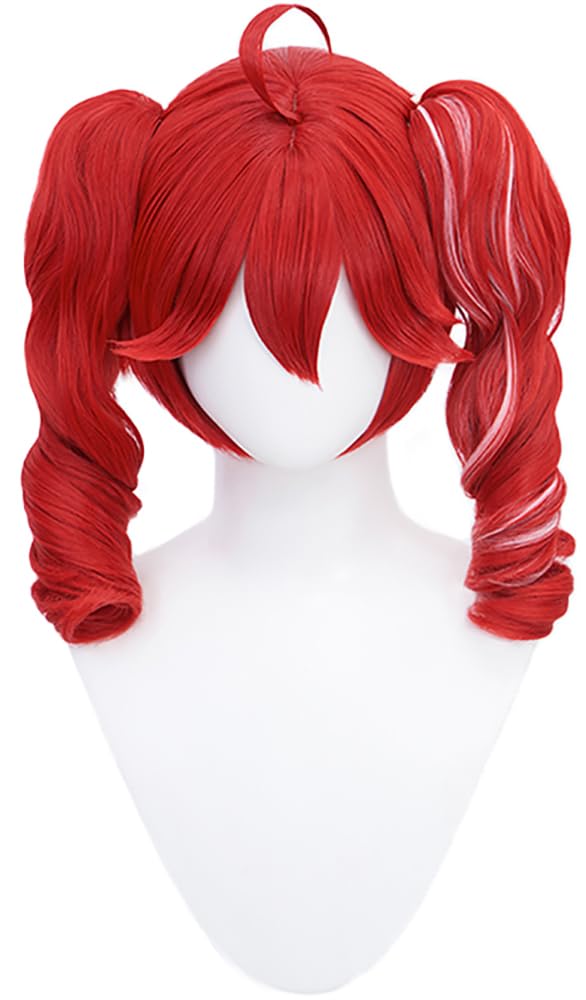 Peluca De Anime: Peluca Sintética Con Doble Cola De Caballo Resistente Al Calor Para Cosplay Y Juegos De Rol.