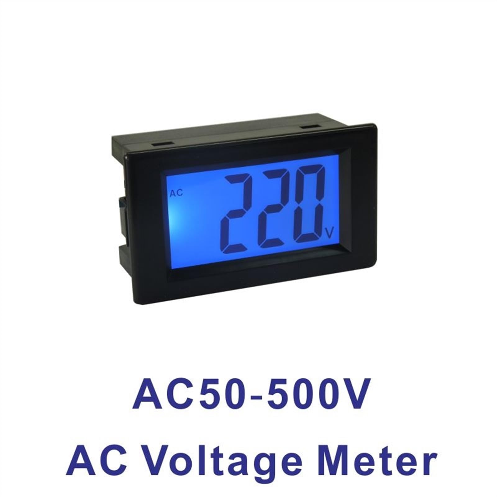 D85 Misuratore di Tensione Digitale AC 50-500V Display LCD Voltmetro AC Misuratore di Tensione a Due Fili Misuratore di Pannello Voltmetro Mini Monitor di Tensione