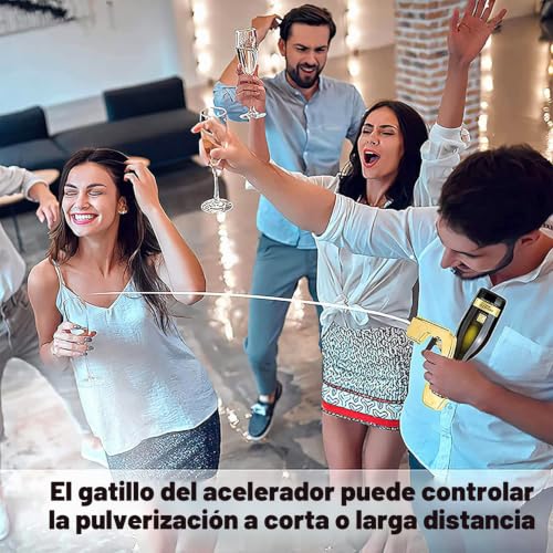 Miniatura 5 de Pistola De Champán,Pistola Pulverizadora De Champán,Shooting Pourer,Pistola De Agua De Cerveza,Pulverizador De Champán,Dispensador De Vino De Champán,Eyector De Cerveza Para Fiestas Bodas Pool Bar