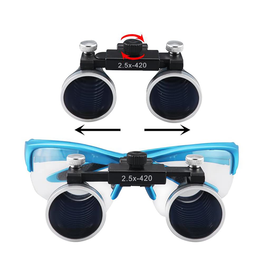 Dental Loupes 2.5X 3.5X Binocolo Medico Lenti d'Ingrandimento Lupa Chirurgica Testa