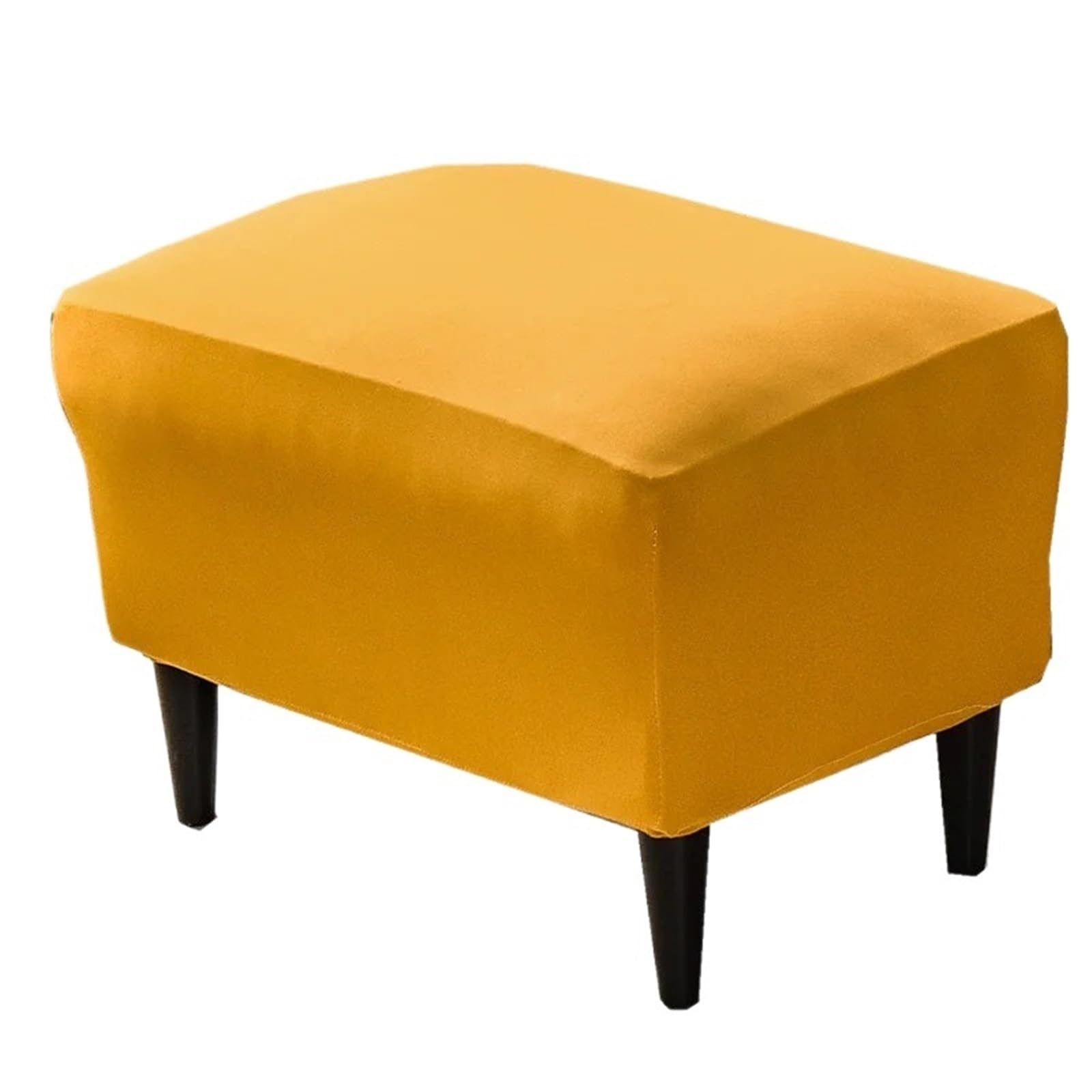 YXINAER Foot Stool Cover Elastic Spandex Ottoman Cover Solid Color Stool Covers Rectangle Footrest All-inclusive Footstool Slipcovers(C9 Bench seat cover)