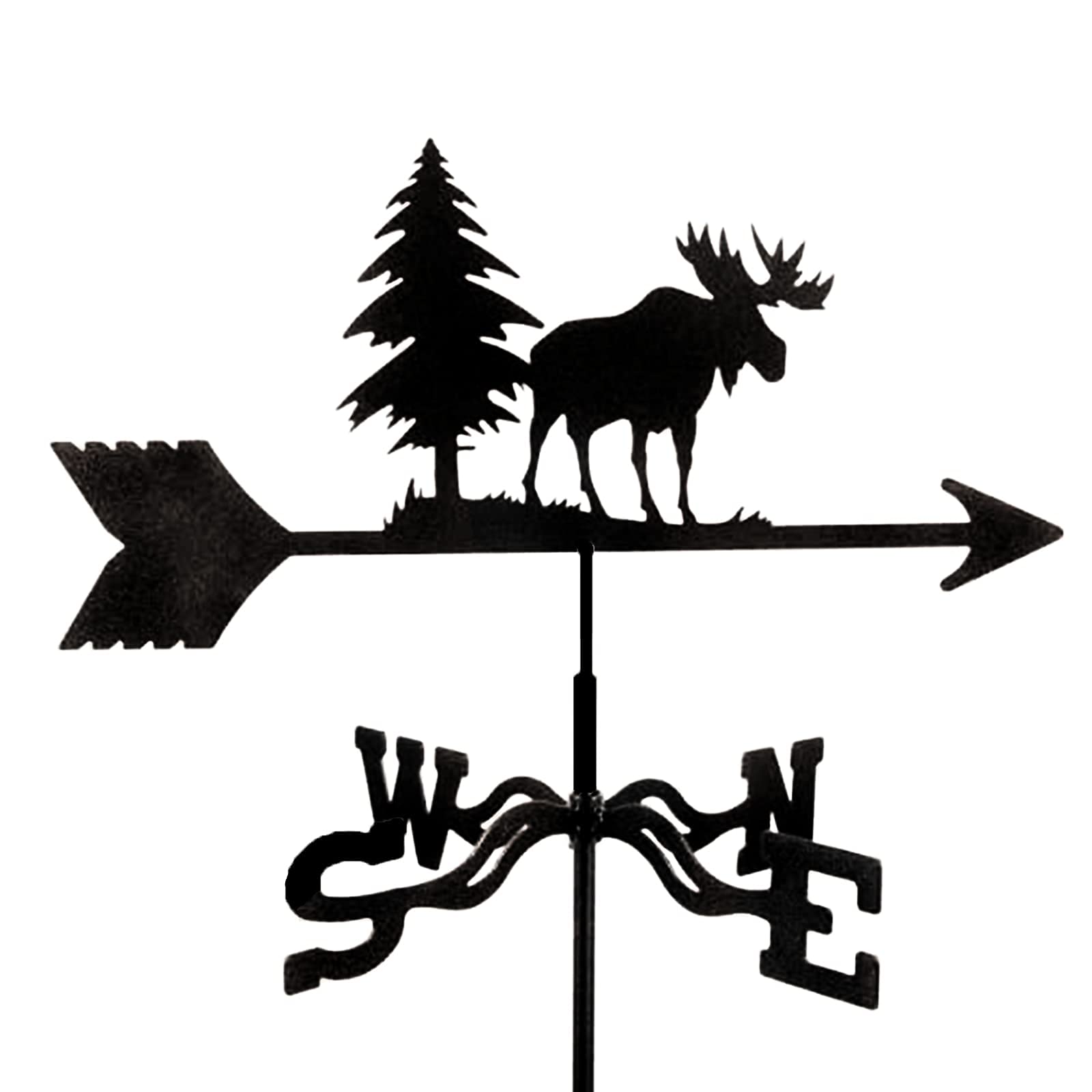 TAXXII Weather Vane Weathervane for Garden Stainless Steel Creative Wind Direction Indicator Stake Weathercock Yard Cupolas Farm Sheds(Color:Frog) (Elk)