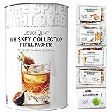 Whiskey Infusion Kit Refills - 5 Premium Cocktail Mixer Refill Packets: Cinnamon Fire, Spiced Bourbon, Top Shelf, Greek Goddess and Apple Whiskey for use with any cocktail infuser kit or bartender infusion system