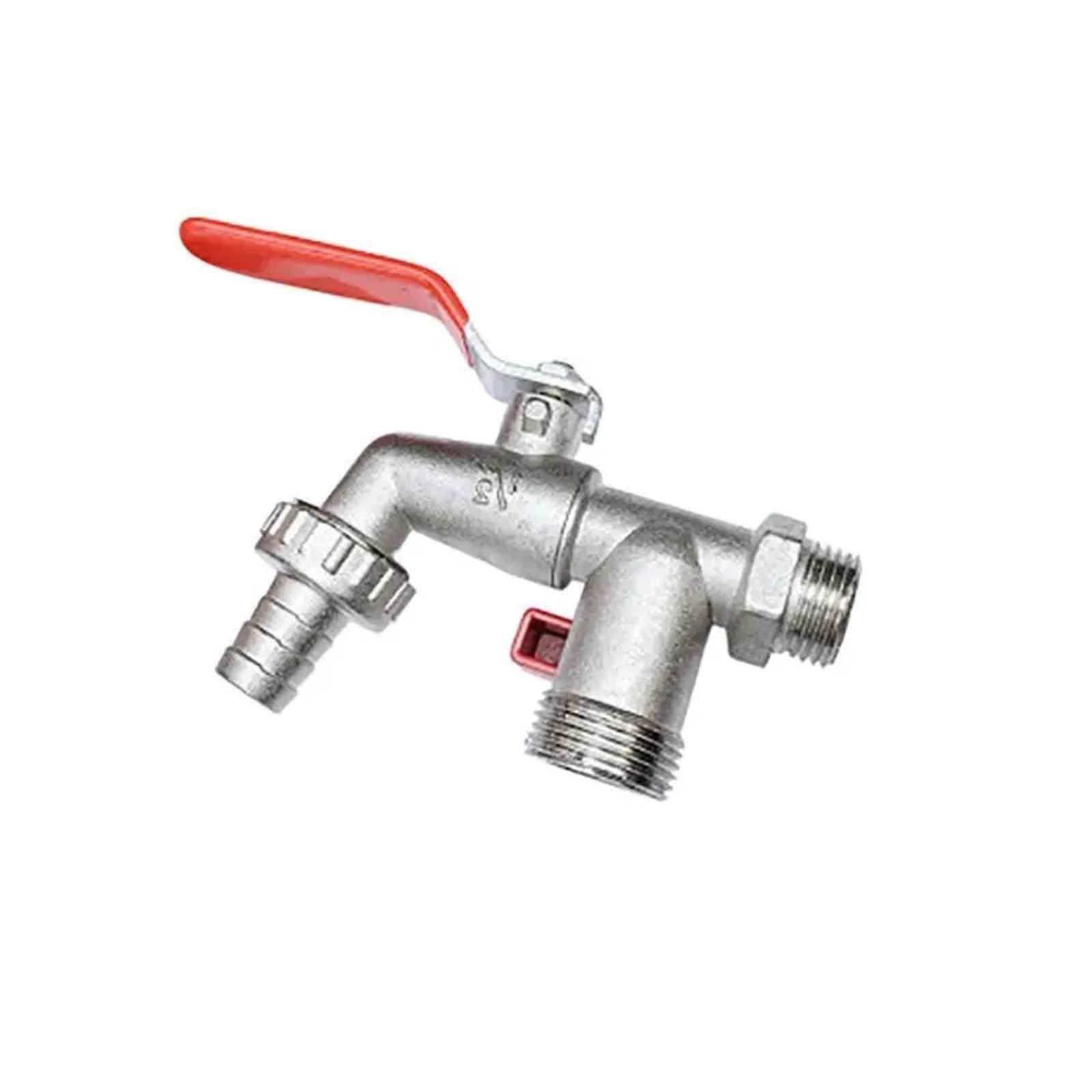 Generico Rubinetto dell'acqua Rubinetto dell'acqua in lega di zinco 3/4 "esterno e 1/2" interno utilizzato Maniglia a leva di facile accensione/spegnimento Rubinetti di alimentazione dell'irrigazione