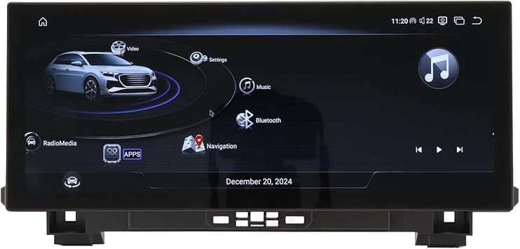 12.3 بوصة لاسلكي Carplay Android Auto لـ Audi Q5 Q5L FY 2018-2024 IPS شاشة تعمل باللمس راديو السيارة ستيريو أجهزة استقبال صوت السيارة وحدة رأس Android 8+128G