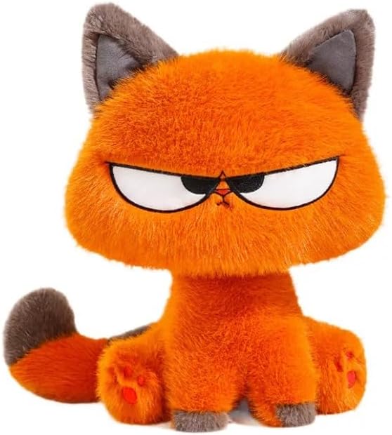 Grumpy Cat Plush Toy - Cute & Sassy Orange Cat Stuffed Animal, Unique Personality Companion for Kids & Adults, Ideal Gift for Cat Lovers(Orange cat-15.75 in)
