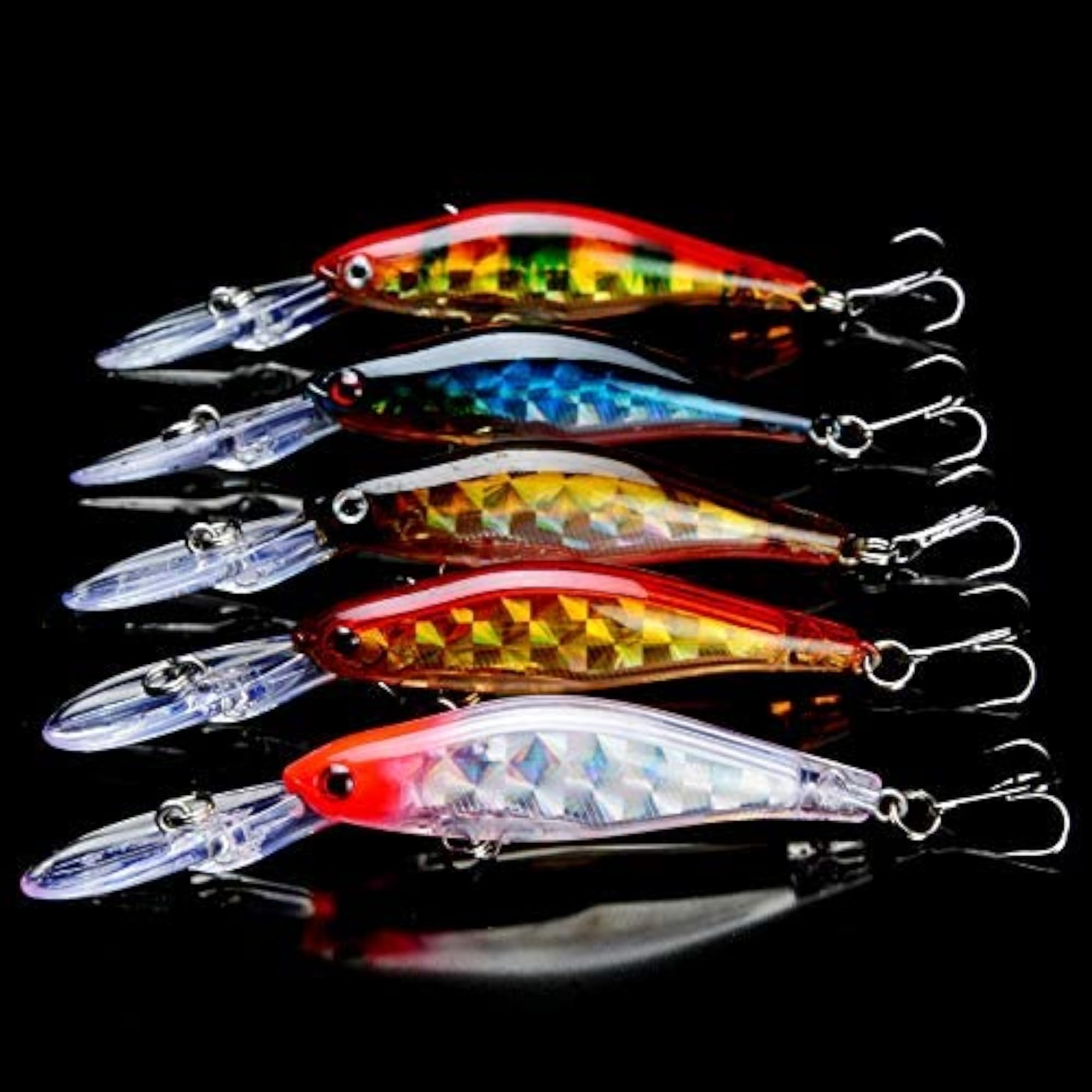 5pcs Hard Baits Fishing Lures, Quality Swimbait