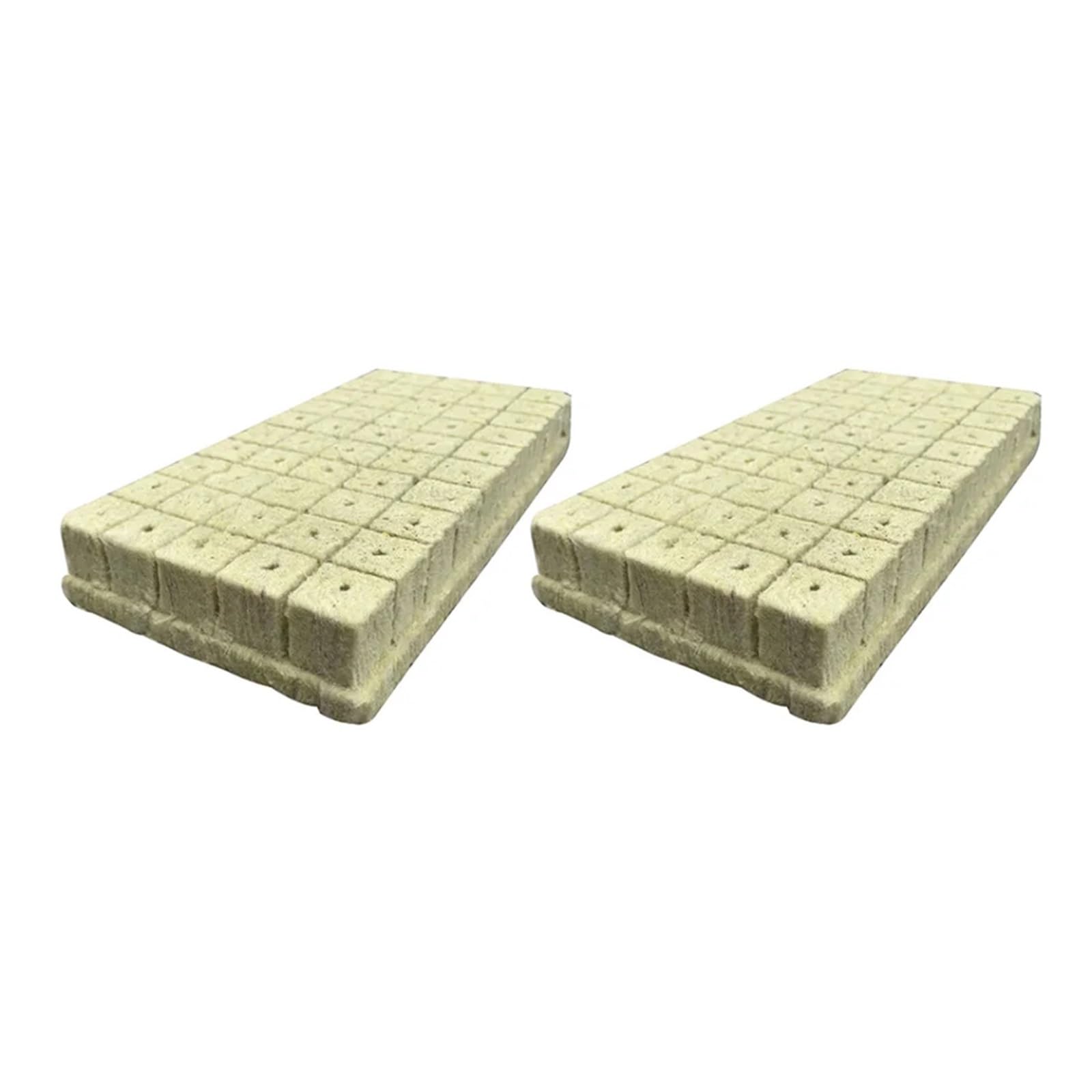 Kostki do uprawy roślin z wełny， 100 sztuk Grow Cube Stone Wool Starters Stonewool Starter Cubes Bloki odżywcze(4x2.5cm)