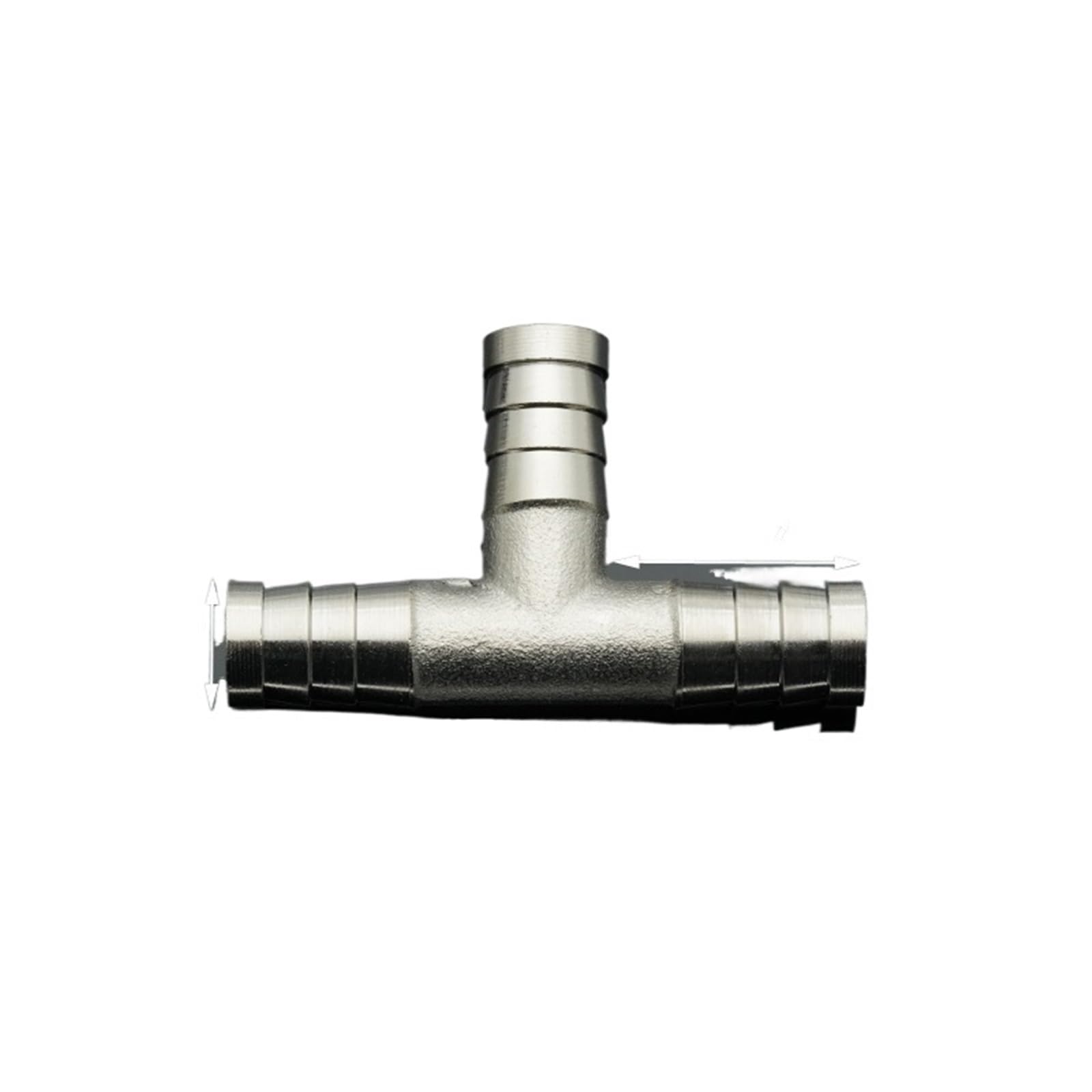 10 pezzi 6 mm 8 mm 10 mm portagomma in ottone T 3 vie raccordo connettore adattatore for acqua gas olio(10mm T)