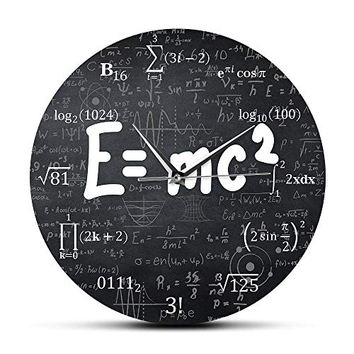 L'horloge murale E=mc2 pour scientifique