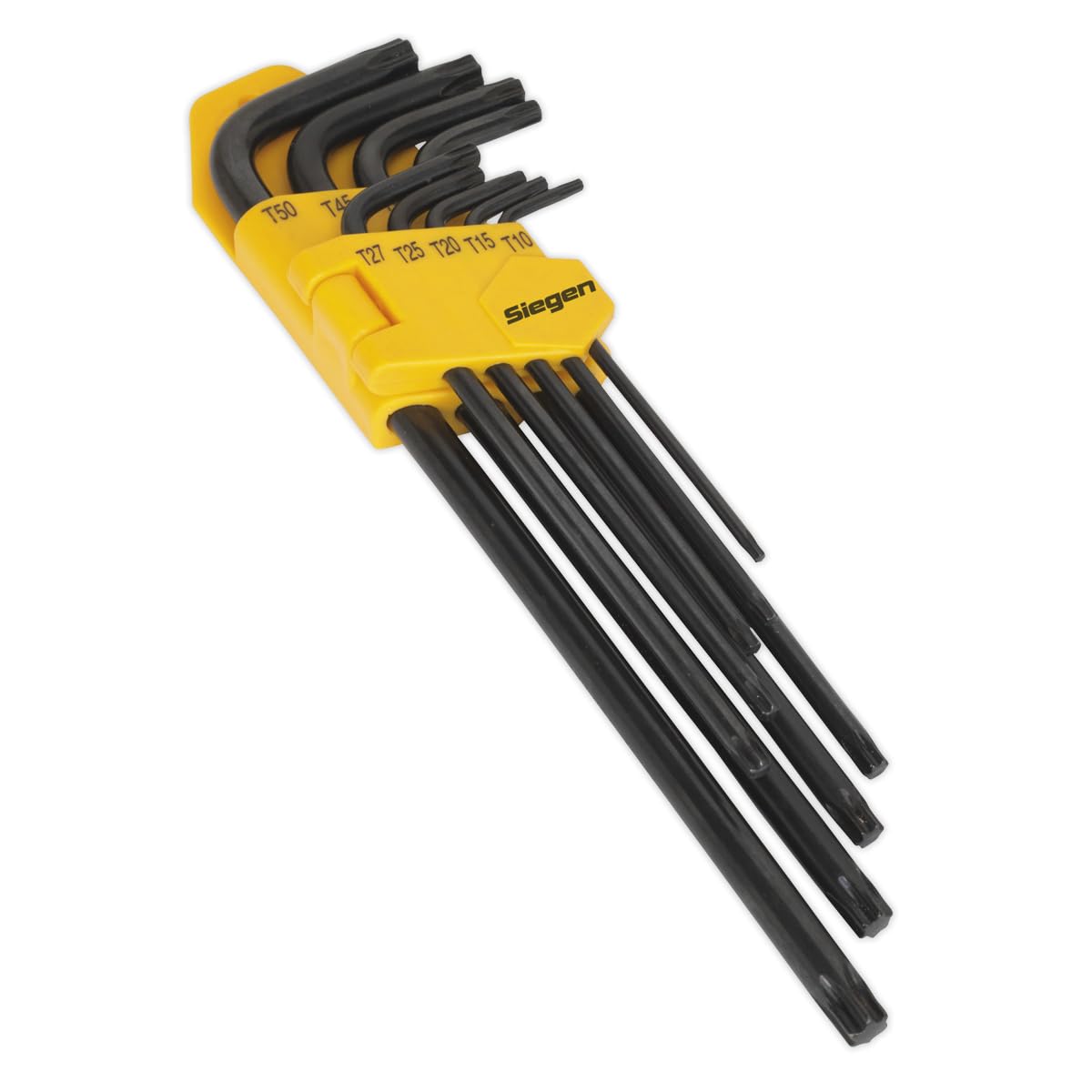 Sealey Trx-Star Key Set 9 Pcs Extra-Long Hardened Chrome Vanadium Steel S01096 from B&Q