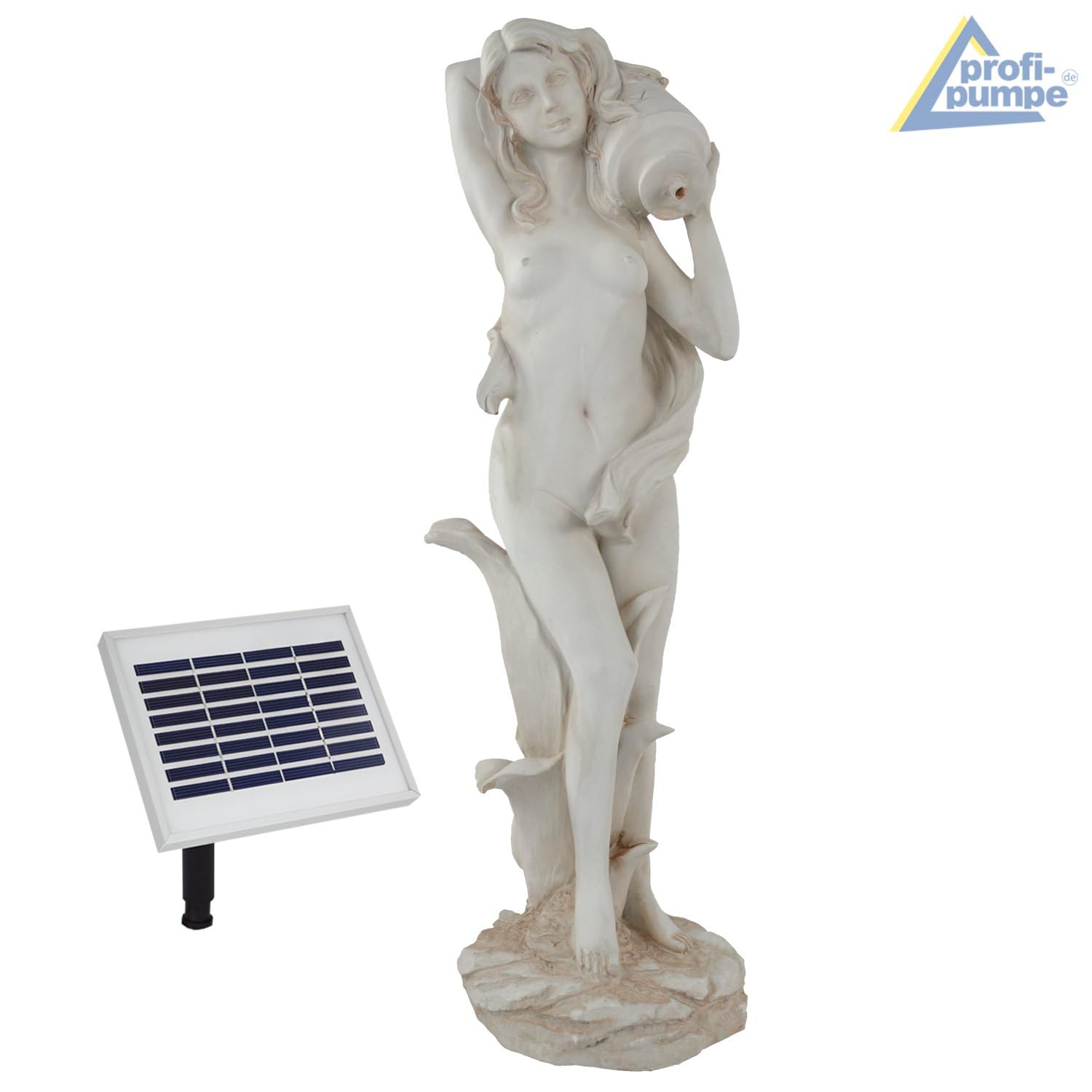 AMUR Solarna pompa do stawu ogrodowego, fontanna solarna, fontanna ogrodowa, z dzbankiem na wodę, zestaw solarnych pompek do stawu, stawu ogrodowego, dekoracja solarna