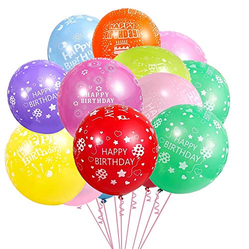 50 Ballons Gonflables Multicolores，Ballons en Latex Colores，Ballons de Baudruche Rond，Ballons Gonflables Lettres，Ballons Ballon Pour Décorations d'Anniversaire Mariage Festival Fête