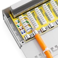 deleyCON CAT 6 Patchpanel Verteilerfeld 8 Port RJ45 - Grau – Ansicht 6