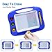 SGILE Magnetic Drawing Board for Kids, Toddlers Toys for 1 2 3 4 Year Old, Etch & Sketch Pad with 4 Stamps, Learning and Educational Toys for Boys Girls Gift, 25 x 18 CM (10 × 7 in), Blue