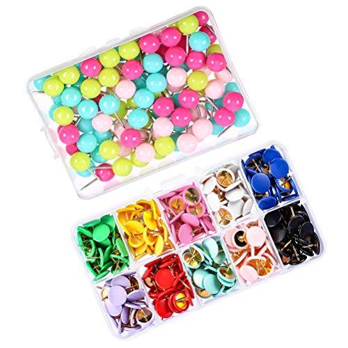 Conjunto de pinos de plástico coloridos Liobo 400 pçs com pinos coloridos para desenhar para calendá