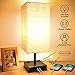 SHINE HAI 3-Way Dimmable Touch Control Table Lamp with 2 USB Charging Ports, 2 AC Outlets, Modern Bedside Lamp Nightstand Lamp for Bedroom Living Room Office, 60W Equivalent Vintage LED Bulb Included