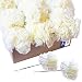 Royal Imports 100 Ivory Silk Carnations, Artificial Fake Flower for Bouquets, Weddings, Cemetery, Crafts & Wreaths, 5" Stem Pick (Bulk)