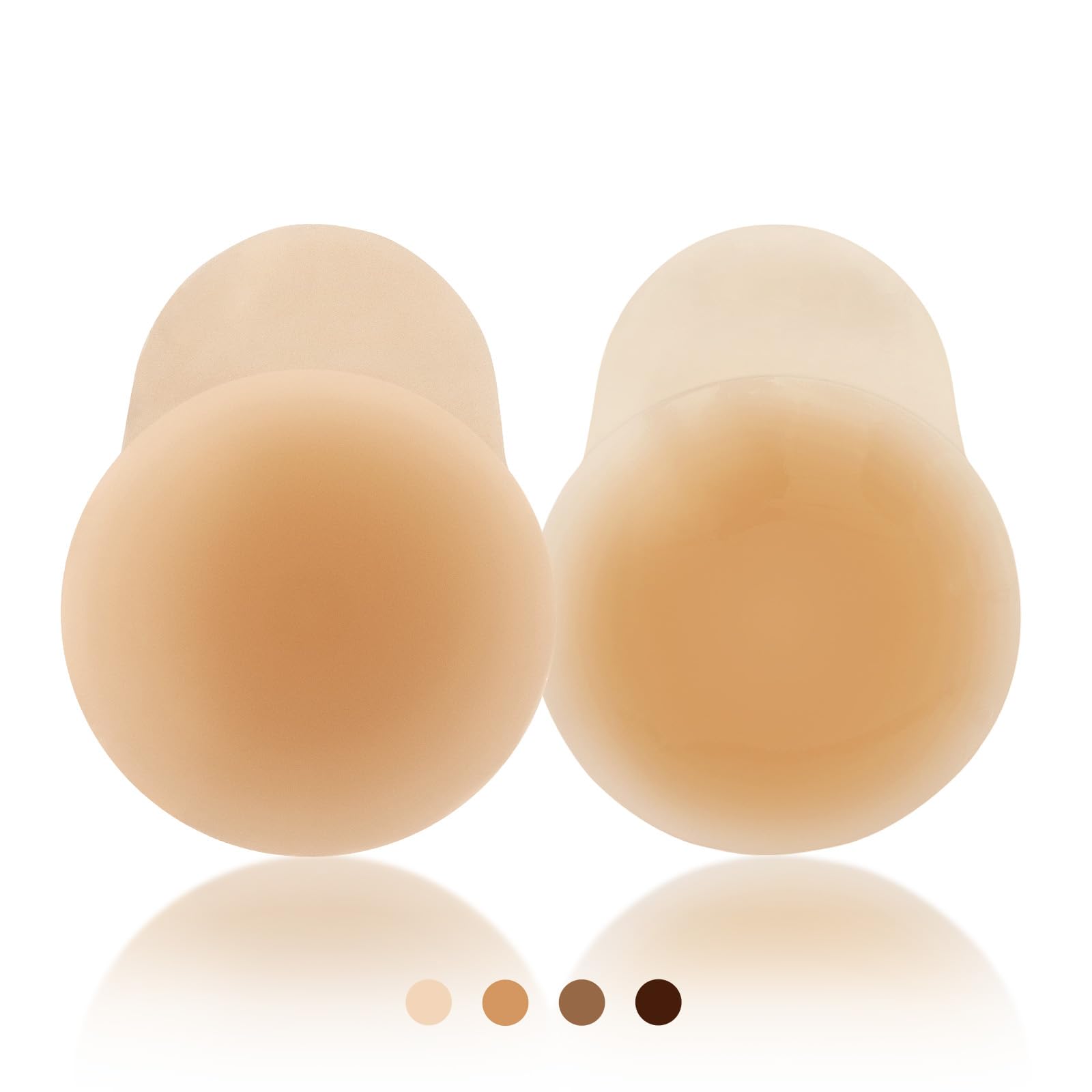 NiidorPasties Covers for Women, Invisible Sticky Silicone Breast Petals, Reusable Adhesive Bra with Travel Box