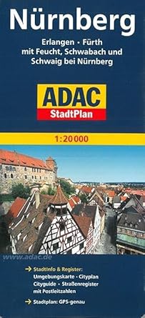 ADAC StadtPlan Nürnberg, Erlangen, Fürth mit Feucht, Schwabach und ...