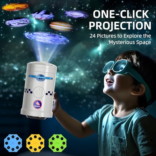 Doloowee Space Shuttle Toys Rocket Toys for 3, 4, 5, 6, 7, 8Year Old, STEM Space Toy Set, Science Educational Toys with 2 Astronauts, Projection Lamp, Best Gift for Boys Girls 3+