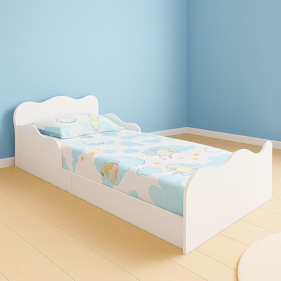 MINI CAMA NUVEM MONTESSORIANA JUVENIL SONHAR 100% MDF - BRANCO