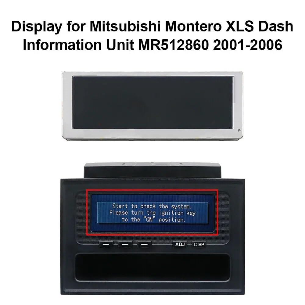 wyświetlacz Headup Wyświetlacz LCD deski rozdzielczej pasujący do Mitsubishi Montero XLS Jednostka informacyjna deski rozdzielczej MR512860 2001-2006