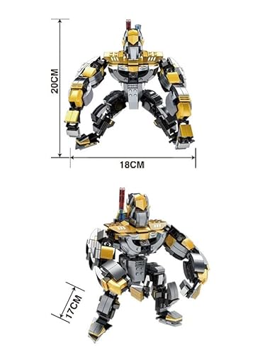Transforça Gorila com 463 Peças Xalingo Amarelo
