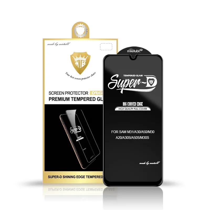 Image of MIETUBL Super D Tempered Glass Screen Protector Guard for Apple IPHONE 13 Pro with Free Easy Self Installation Kit, 2.5D Radian Edge, Black Panel