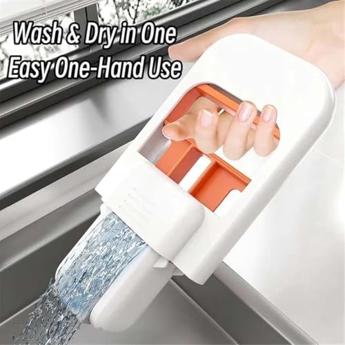 Image of REETIK FASHION HUB 1Pcs Mini Sponge Mop: Handheld Self-Wringing Desktop & Countertop Cleaner, Foldable Portable Squeegee for Kitchen Spills, Sink, and Quick Bathroom Cleanups.