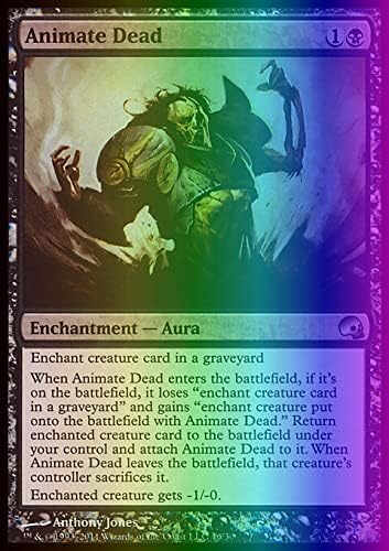 Magic: The Gathering Singles Animate Dead (16) - Foil Printing 1695FO Premium Deck Series: Graveborn PD3, Black