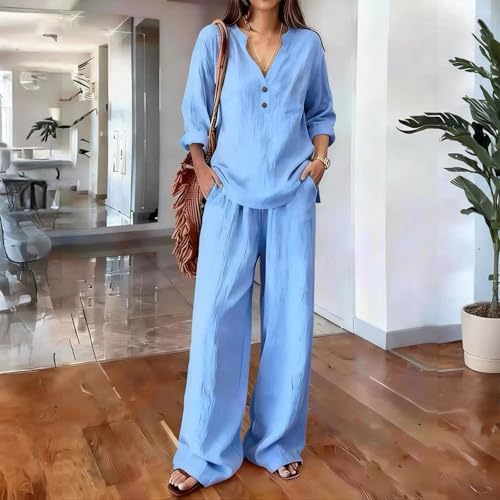 Conjunto mujer vestir dos piezas talla grande holgado que estiliza la figura 3