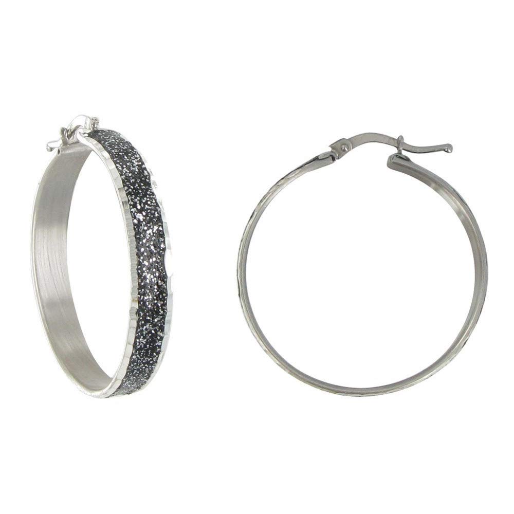 Les Poulettes Orecchini Donna In Argento 925: Mezza Creoli E Chiave - Gioiello Artistico In Cofanetto Regalo