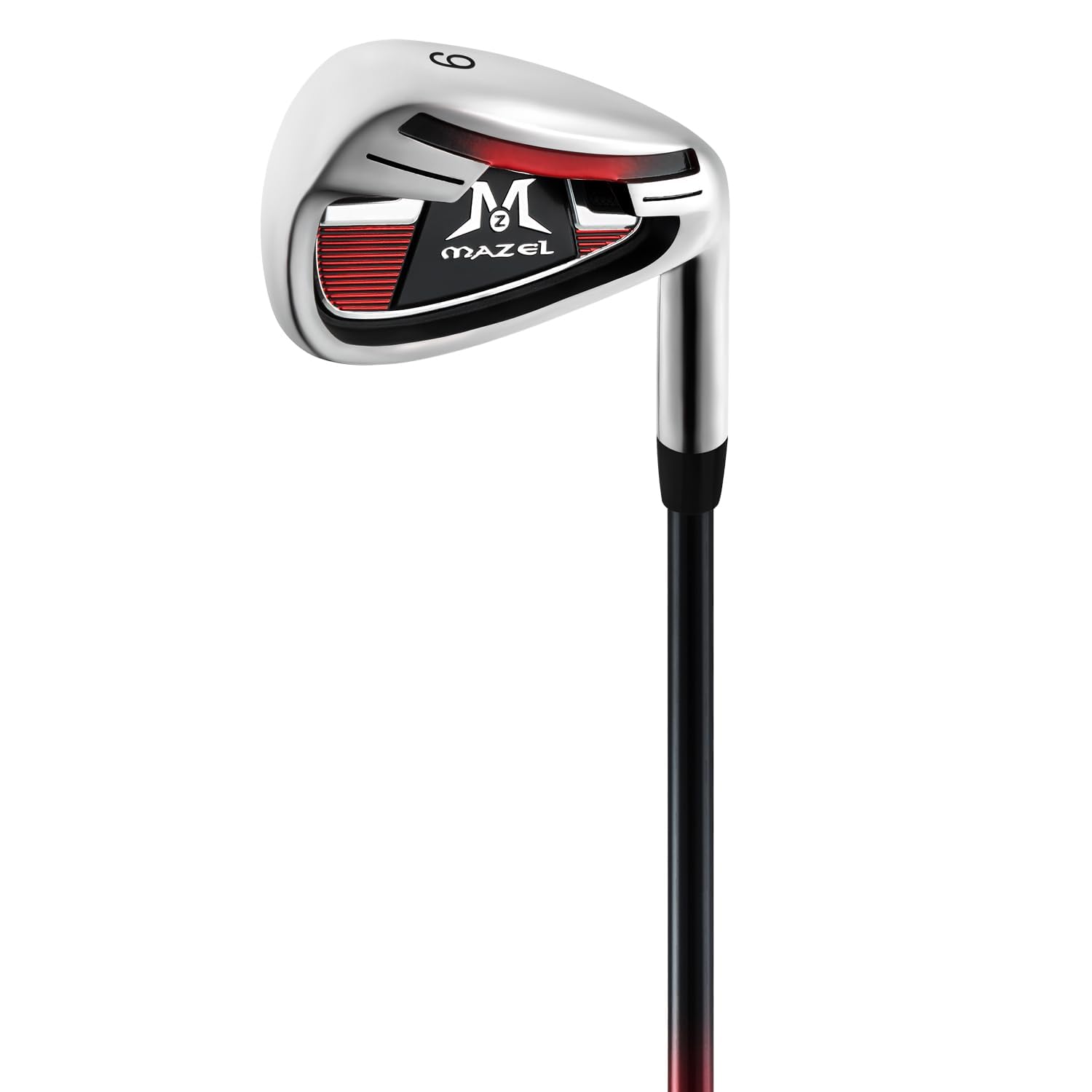 MAZEL WM-X3 Golf Single Iron Club 1,2,3, 4,5,6,7,8,9, P, S,Premium Stainless Steel Shaft, CNC Milled Face for More Spin (Red Graphite Shaft, 9 Iron Flex Regular) — image 1