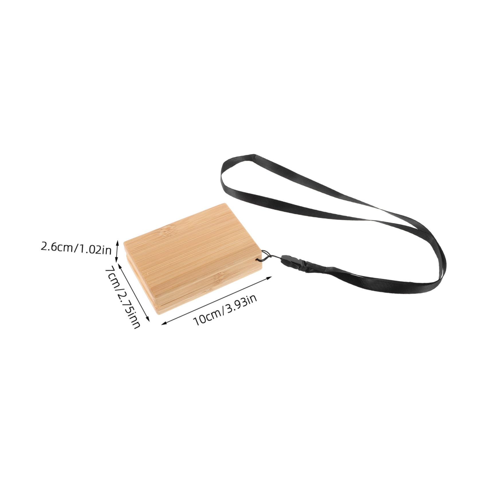 ibasenice Small Bamboo Fishing Lure Box Lightweight and Portable Holder Fishing Tackle Storage Fish Hook Case for Freshwater and Saltwater