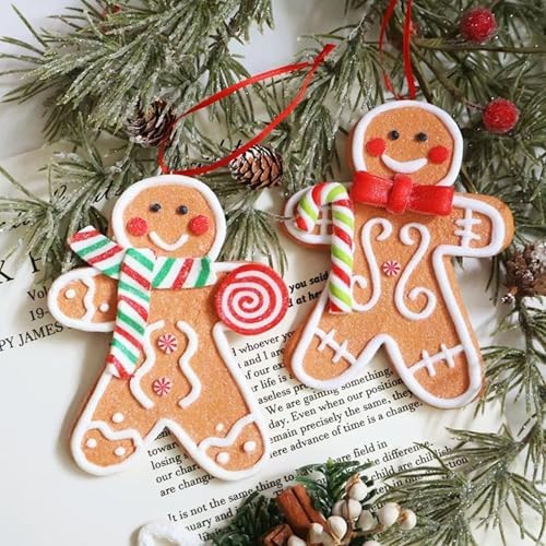 Decoração de Natal de Luxo – Pendente Biscoito Doce de Gengibre C...