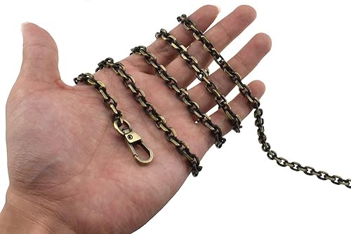 Miniatura 24 de HAHIYO Mini Pochette - Correa de cadena fina y ancha de 0.236 in para LV gruesa de 0.079 in para bolso, cartera, embrague, cómoda correa de metal