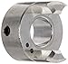 Ruland MJS25-12-A Jaw Coupling Hub, Set Screw Style, Polished Aluminum, 12mm Bore, 25.4mm OD, 35.3mm Length