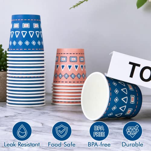 Tv Topvalue 600 Pack 4Oz Paper Cups, Colorful Disposable Cups, Mini Mouthwash Cups, Cold Drinking Cup For Travel, Party And Event #TOP3