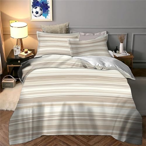 Housse de couette 140x200 microfibre ultra douce 3D - 6