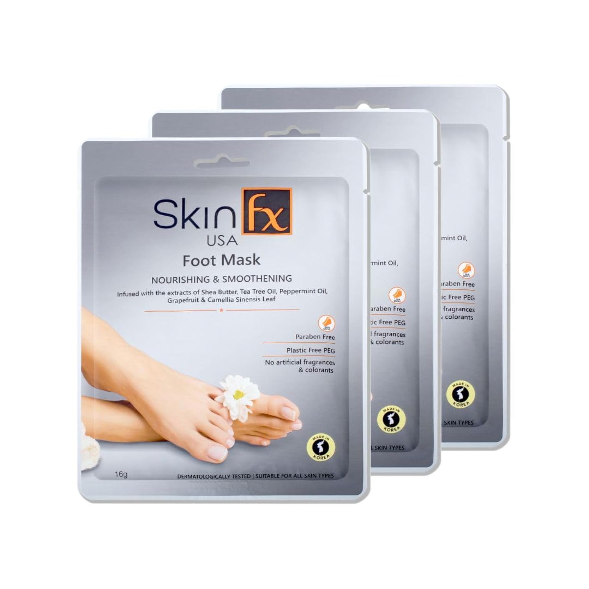 Skin Fx Foot Mask with 0.5% Salicylic Acid
