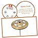 JOINPAYA Hi-hat Bell for Drum Cymbal Tambourine Sturdy Silicone Boys and Girls Tambourine for Percussion Music
