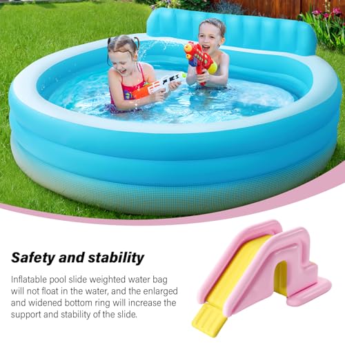 Miniatura 5 de Tobogán Inflable Para Piscina De 78, 7x33, 5x31, 5 Pulgadas Tobogán De Piscina De Pvc Ancho Rellenable Con Agua Para Patio Interior Al Aire Libre Estilo-2 Correpasillos Inflables