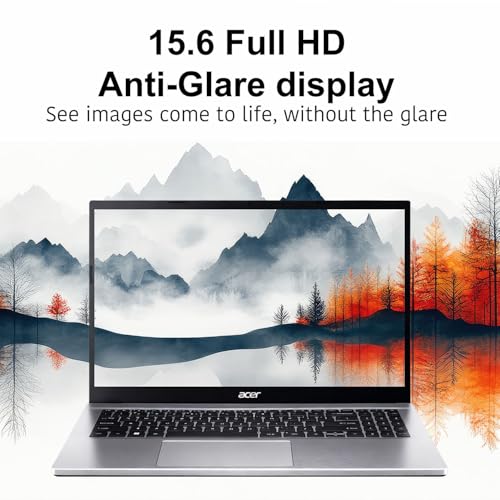 Image of acer Aspire 15.6 inch FHD Laptop | AMD Ryzen 5 7520U Processor | 16GB RAM | 512GB PCIe SSD | Webcam | Wi-Fi 6 | Copilot AI | Windows 11 | Silver | 2026 Edition for Business & Home Office