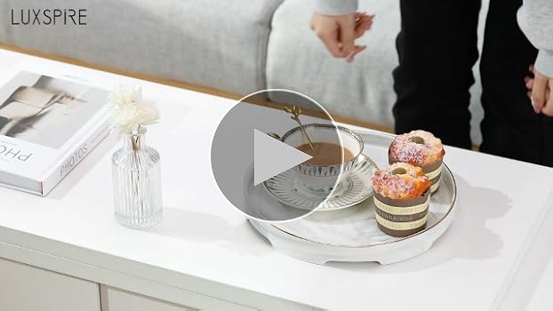 Amazon｜トレー Luxspire セラミック マーブル調 大理石模様