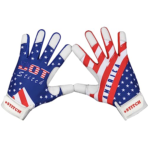 Dot Stitch Batting Gloves Softball Batting Gloves American Flag Baseball Gloves Men USA Flag