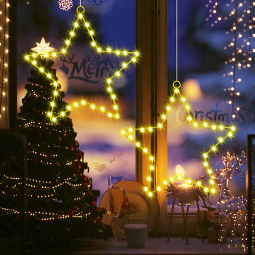 MUSUNIA Stern Fenster - Fensterbeleuchtung Weihnachten Led Leuchtstern...