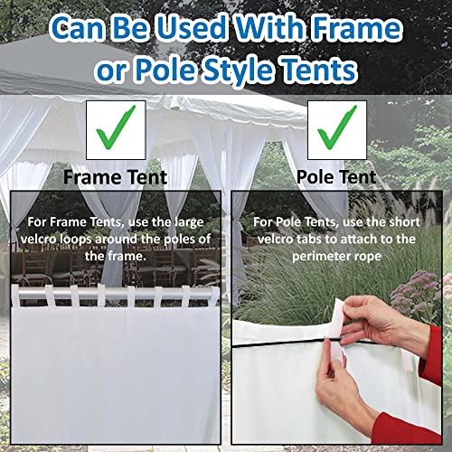 Canopy Leg Drape Accessories - 10 Foot. Canopy Not Included. #TOP6